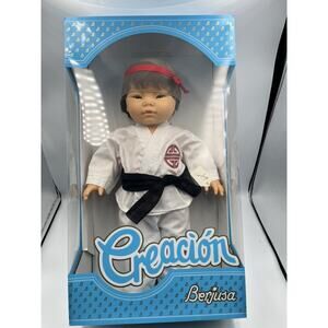 BERJUSA Anatomically Correct Asian Baby Boy Doll Martial Arts Karate